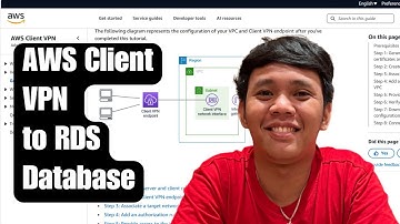 Connecting to RDS deployed on private subnet using two options: AWS Client VPN