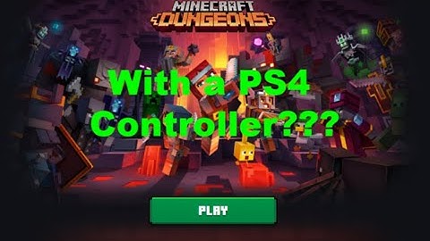 Minecraft Dungeons with a PS4 controller on PC