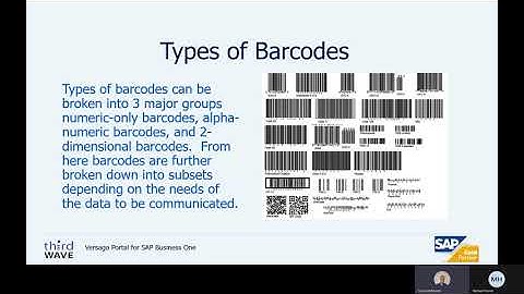 The 4Cs For SAP Business One Episode 11: Barcodes