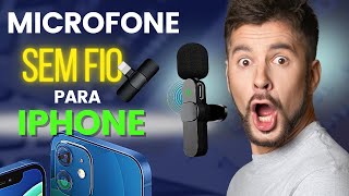 MICROFONE DE LAPELA SEM FIO para IPHONE - Bom e Barato