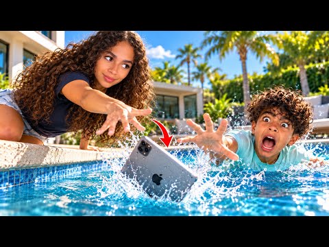SANA throws ILYES' IPAD in the POOL (D-1 at the villa)😱