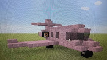 How to build a small private jet in Minecraft