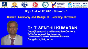 Dr. N. K. Sakthivel | Dr. S. Subasree | FDP on OBE and Accreditation Processes | Session 2 |