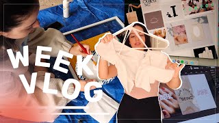 STUDIO VLOG | cleaning out my closet, painting & speaking at a university