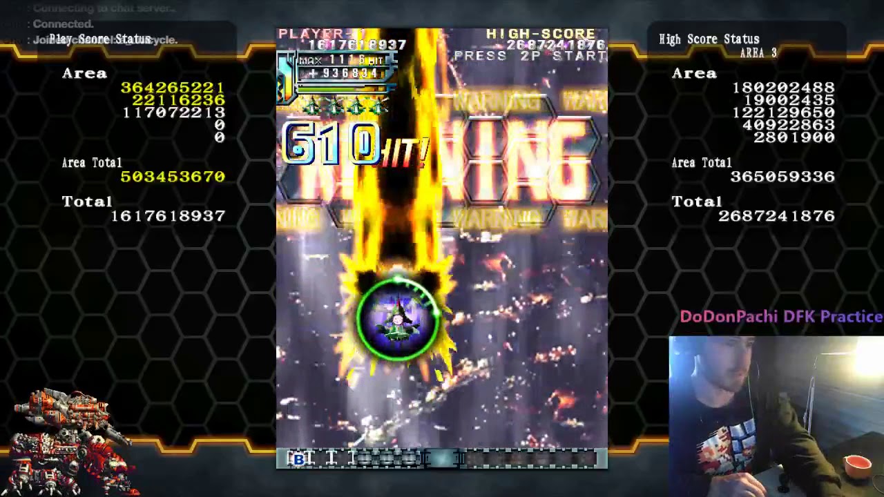 DoDonPachi DFK 1.5 1CC Original Arcade mode