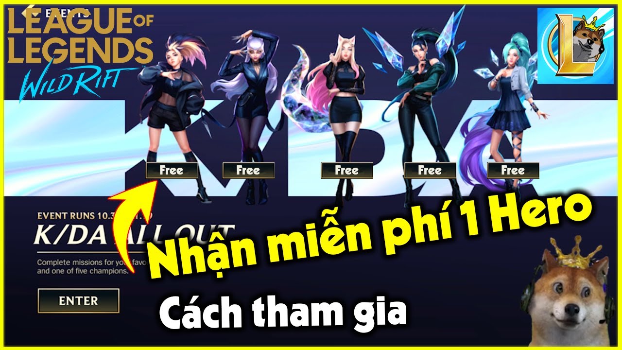 (LOL Mobile) Hướng dẫn nhận 1 tướng KDA Tốc Chiến miễn... - youtube