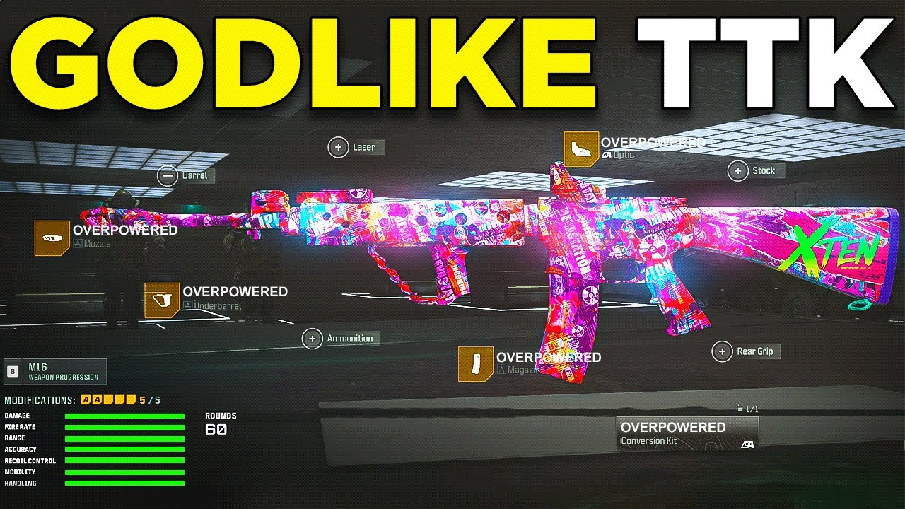 *NEW*  Fully Auto M16 Loadout is BROKEN in MW3 😍 ( Best JAK Patriot M16 Class Setup ) -