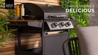 Charles Bentley Brisbane 3 Burner Gas BBQ