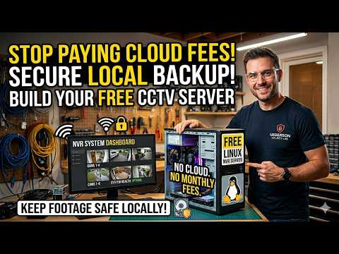 Turn Your Old PC Into a FREE Security Camera Server! (Linux DIY)