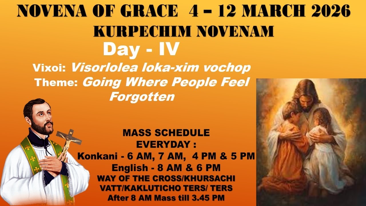5 PM Konkani Mass | Dis 4 - Kurpechim Novenam | Basilica of Bom Jesus - Porne Goy | 7 March 2026