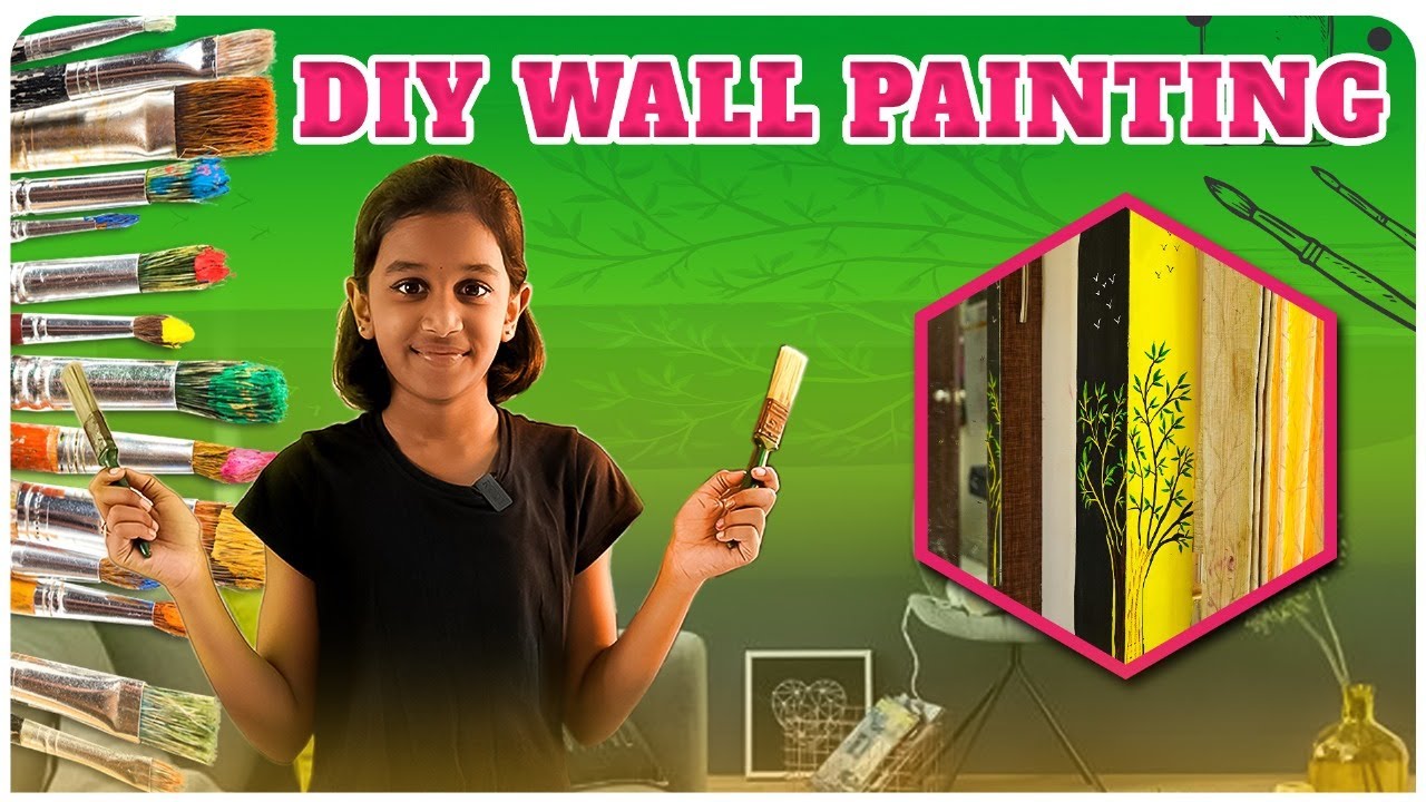 🎨 Fun and Creative DIY Wall Painting! 🌈 | Kids Painting on Wall | Inis Galataas 
