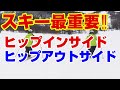 スキー人生を左右するヒップインサイドとヒップアウトサイド