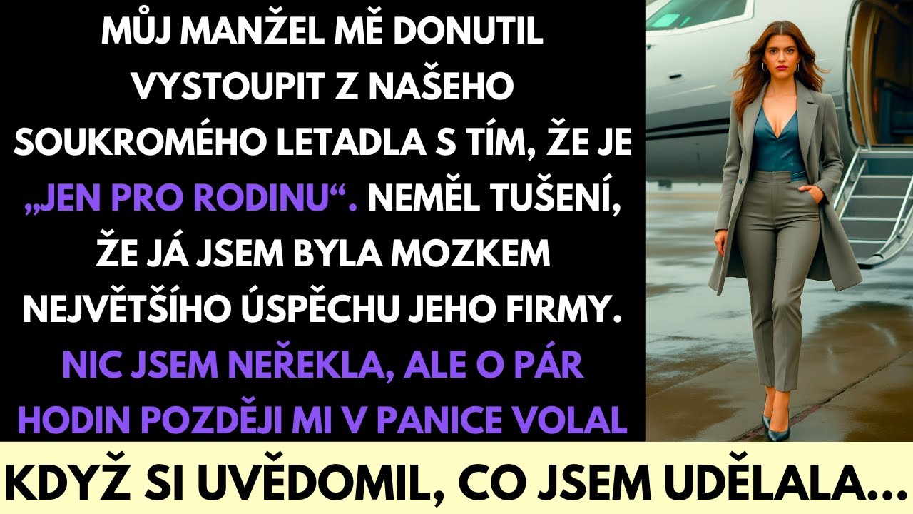 Manžel Mě Vyhnal Z Našeho Soukromého Letadla, Ale Spanikařil, Když Zjistil Můj Tajný Dar!