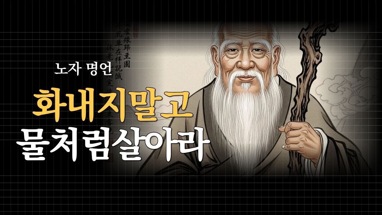 화내지말고 물처럼 살아라, 노자 명언