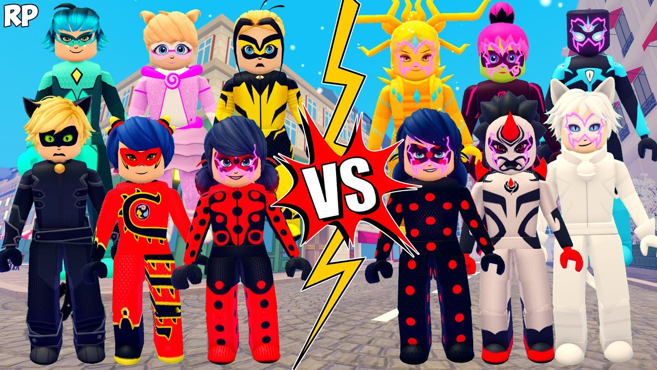 AKUMATIZED VS ORIGINAL TRANSFORMATION (COMPARISON) NO MIRACULOUS RP - MIRACULOUS ROBLOX!
