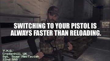 Remember guys switching to your pistol is always faster than reloading...