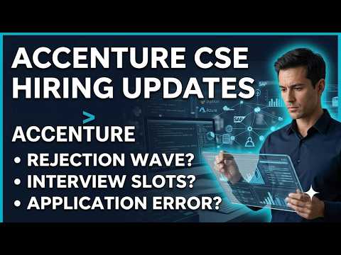 🔥Accenture Custom Software Engineer Hiring Updates | Accenture CSE Interview 2026
