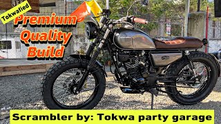 Tokwafied! Gray Honda Tmx 125 SCRAMBLER Build