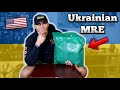 American tries a ukrainian mre