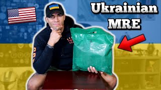 American tries a Ukrainian MRE