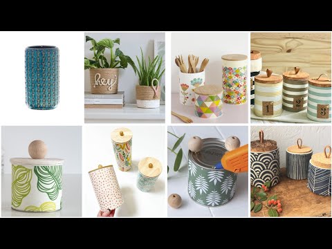 افكار اعادة تدوير علب معدنية علب صفيح    افكار جميلة وغير مكلفة لديكور والتنظيم