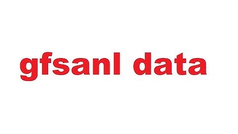 Download gfsanl data for Analysis Purpose