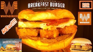 WHATABURGER BREAKFAST BURGERREVIEW!!!!