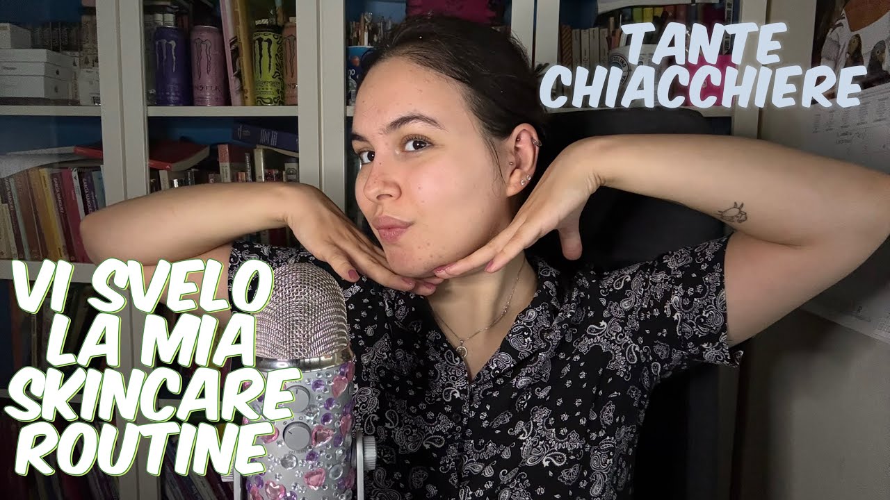ASMR FACCIO SKINCARE + CHIACCHIERE🎀 (whispering) 