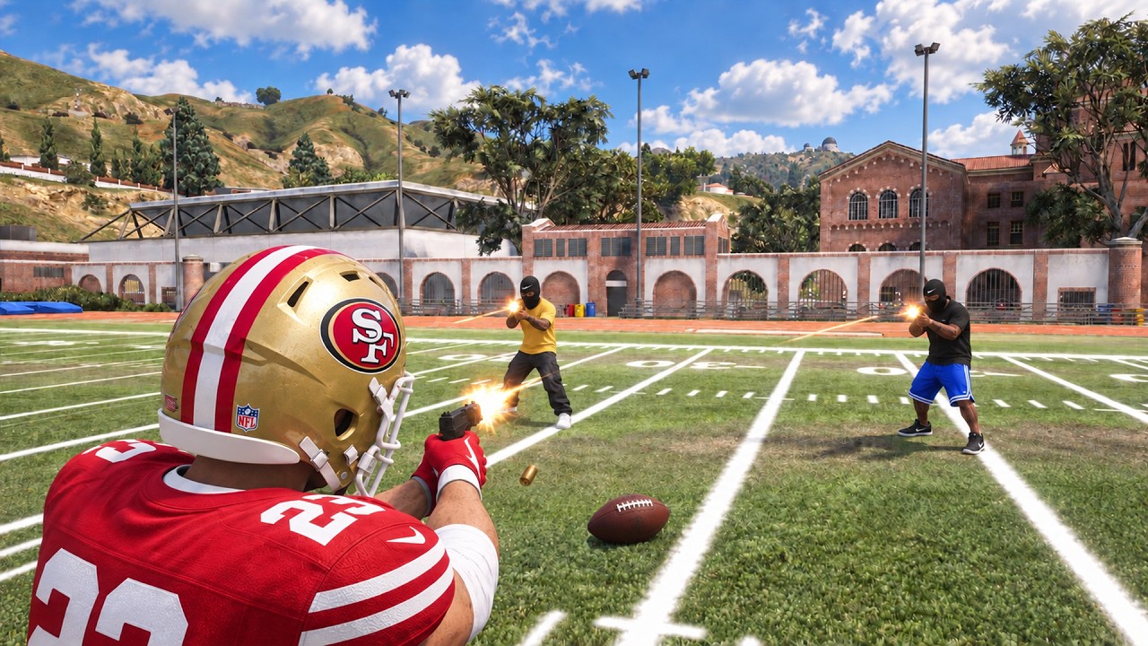 The OPS showed up TO MY FOOTBALL GAME in GTA 5 RP!