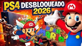 BAIXANDO JOGOS NO PS4 DESBLOQUEADO 2026! SUPER MARIO 64 PORT FUNCIONA?