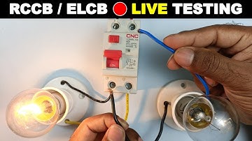 How to Test RCCB/ELCB by using Lamp @TheElectricalGuy
