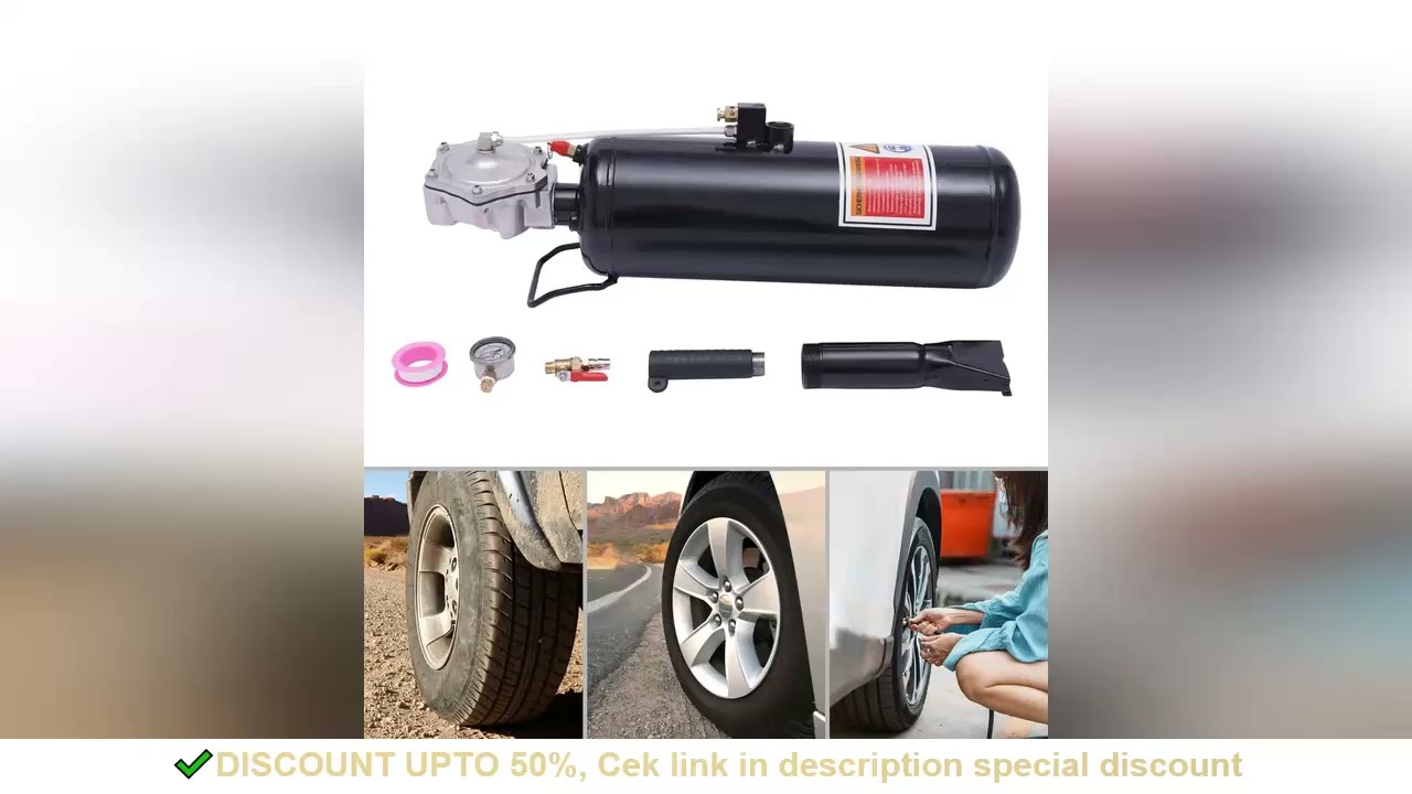 8L Air Tire Bead Seater Blaster Tank Tool 2.1Gallon Trigger Seating Inflator Tire Repair Kit Steel