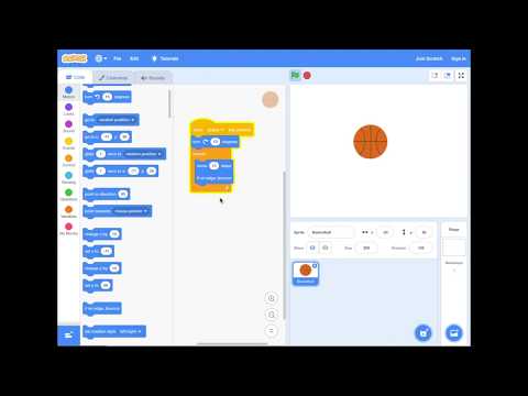 Scratch 3: How to bounce a ball Scratch 3