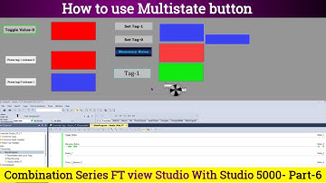 How to Use Multistate Button in FactoryTalk View SE | Studio 5000 SCADA Tutorial