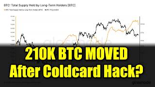 Coldcard Hack Triggers MASSIVE Bitcoin Movement 210 000 BTC Onchain Shift Explained
