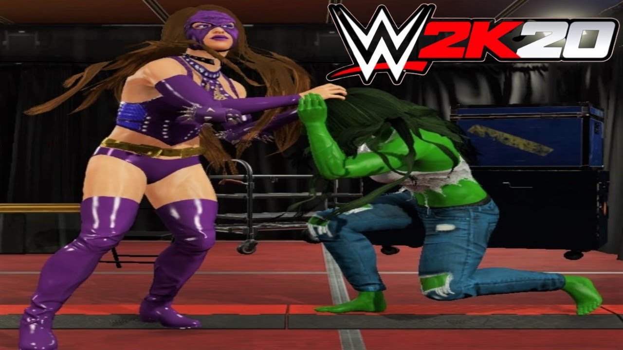 She-Hulk v Titania! - WWE 2K20 Requested Backstage Brawl