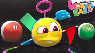 Crayon Creations | Wonderballs Official | Funny Cartoons | Squishy Balls Cartoon for Kids