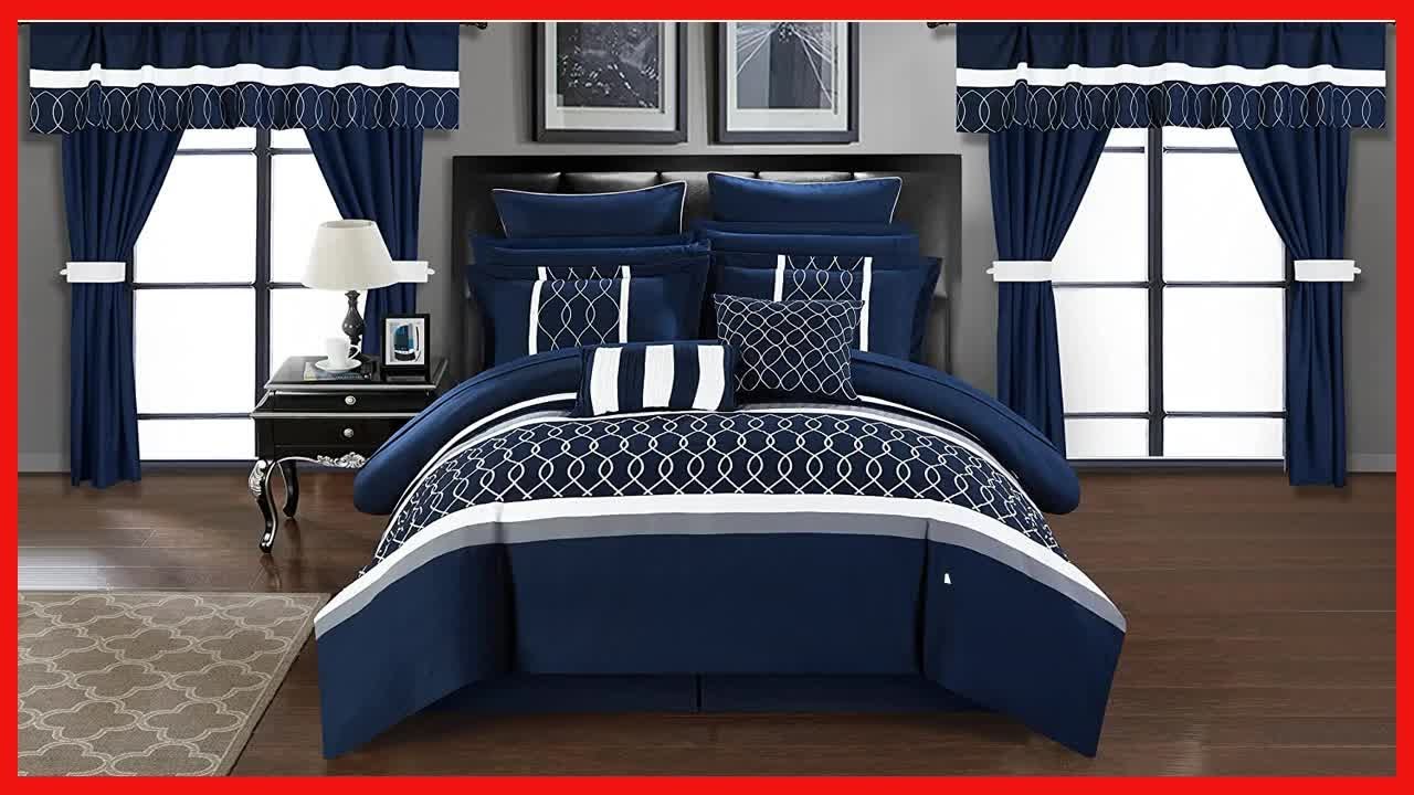 Great product -  Chic Home Dinah 24 Piece Bed in a Bag Comforter Set, King, Blue