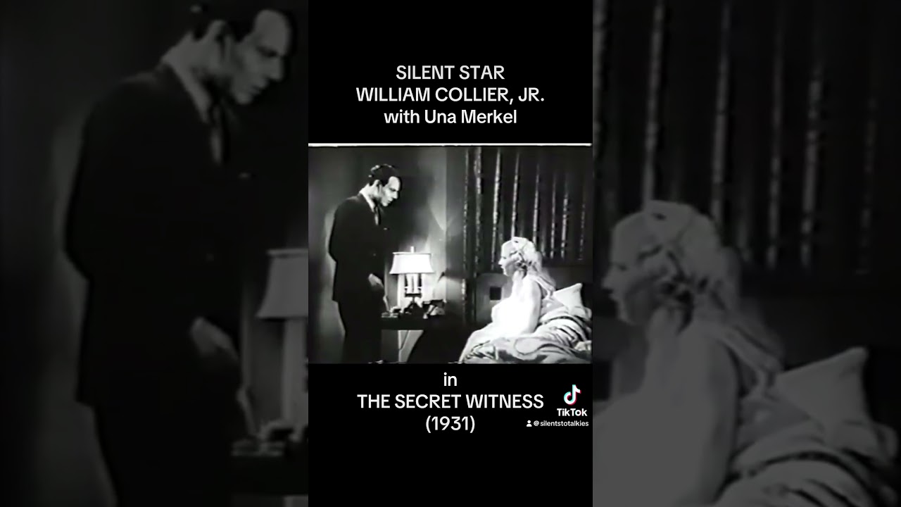 William Collier, Jr. and Una Merkel in THE SECRET WITNESS (1931)