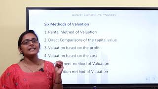 Quantity surveying | Methods of Valuation