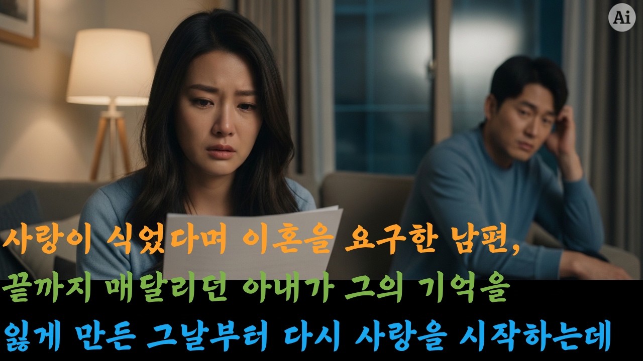 사랑이 식었다며 이혼을 요구한 남편, 끝까지 매달리던 아내가 그의 기억을 잃게 만든 그날부터 다시 사랑을 시작하는데