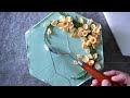 Buttercream daffodil cake  flower piping     palette knife  edible art