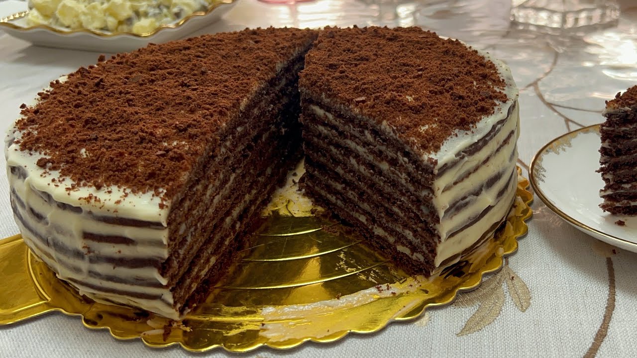Спартак торт. Шоколадтай медовик. Шоколадтай торт. Монгол жор. Spartak tort.