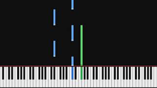 Fryderyk Chopin - Prélude no. 2 in A minor, op. 28 Lento | Piano Visualization