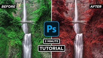 How To Create a Red Leaf Effect In Photoshop CC #2MinuteTutorial