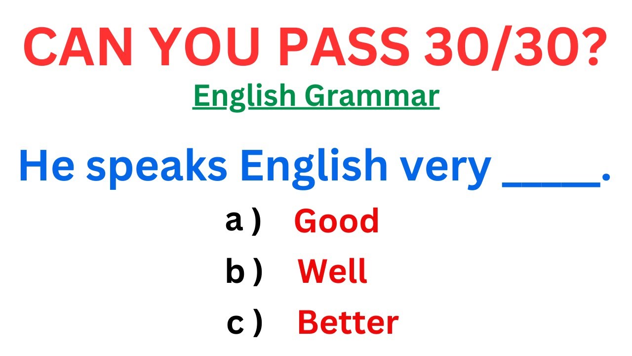 Can You Beat This Advanced English Grammar Challenge?