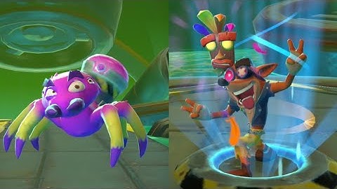 Crash Bandicoot: On the Run! Oxide Araknid Defeated! Jewel 185