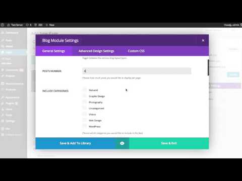The Divi Builder Blog Module
