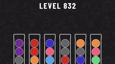 Ball Sort Puzzle Level 832 #ballsortpuzzle #ballsortpuzzlegameplay #puzzlegame #mobilegames