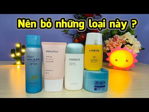 Những loại kem chống nắng không nên dùng